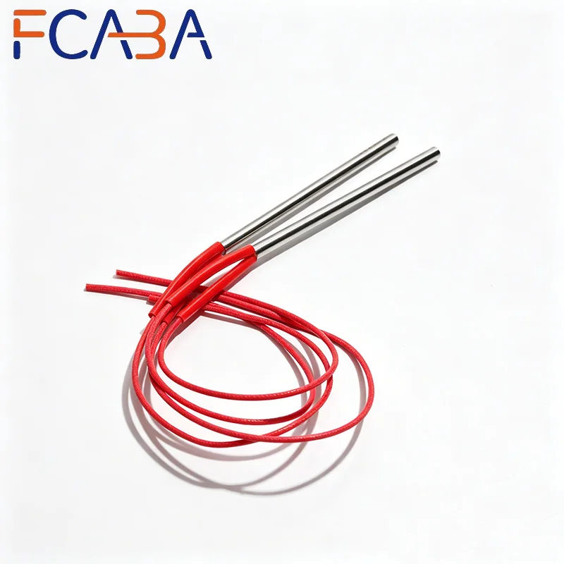 

FCABA 10PCS 12mm 90~200mm 201SUS Industrial Cartridge Heater 110/220/380V Single Head Heating Tube 250-600W Resistance Element