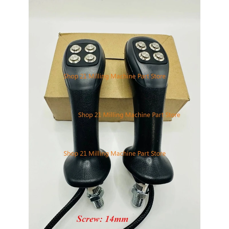 

Excavator Modified Wood Grabber Metal 4-button Joystick Handle