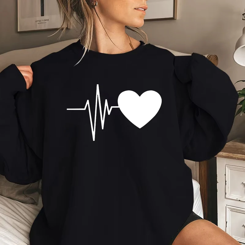

Daily Hot Sale Women's Tracksuit Loose Sweatshirt Casual Fashion Printing Simplicity Street Sport Comfortable Top Woman Clothing