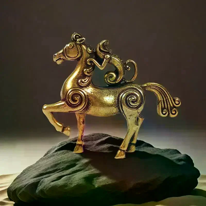2026 Year Of Horse Brass Feng Shui Horse Figurines Miniatures Bless Your Career With Success Home Office Desktop Decoration Gift