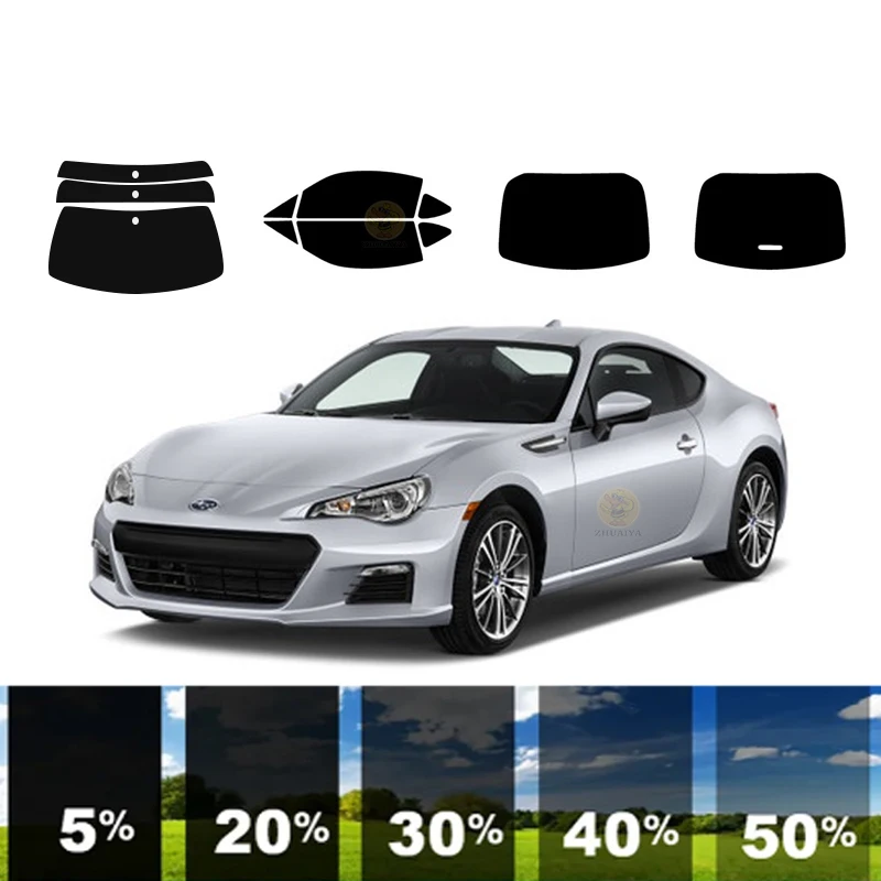 precut Removable Window Tint Film For Car 100% UVR 5%-35%VLT Heat Insulation Carbon ﻿For SUBARU BRZ 2 DR COUPE 2013-2020