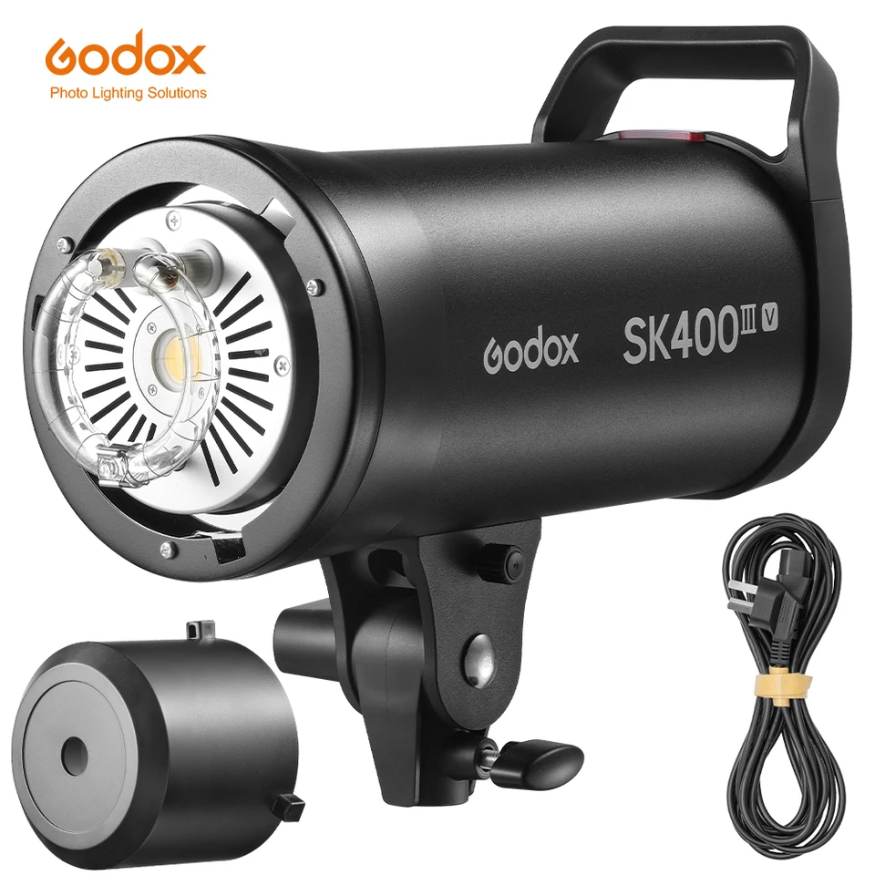 Godox SK400IIIV Built-in 2.4G Wireless X System Professional Compact Studio 400W Flash Bowens Mount for Studio Photography