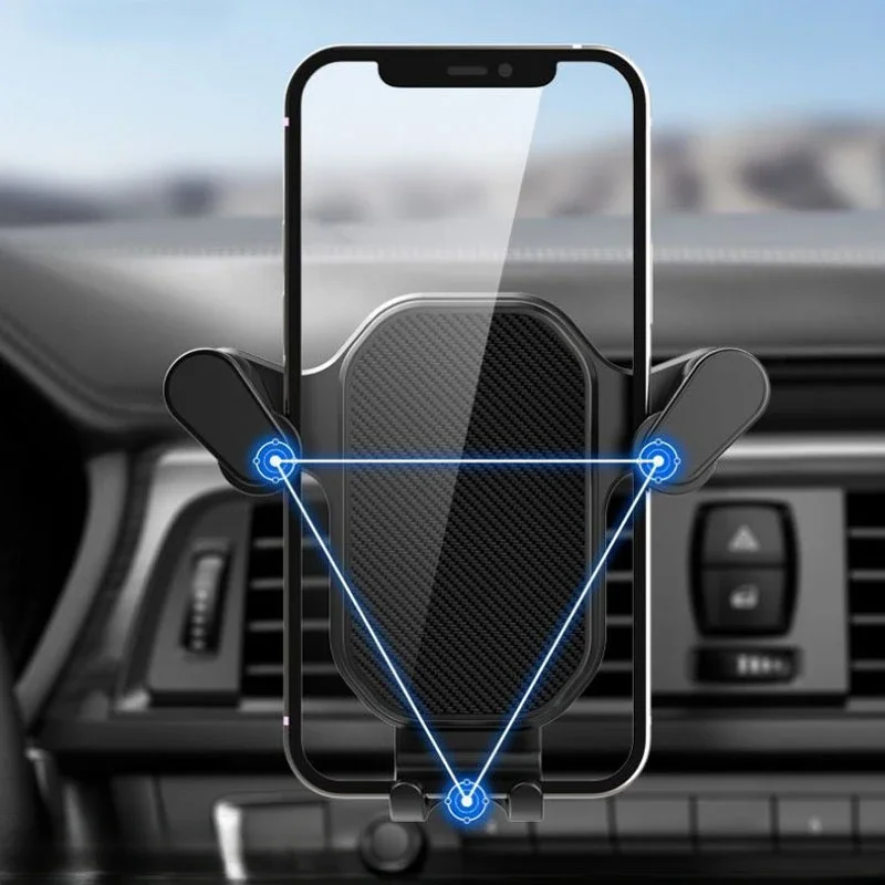 Universal Car Phone Holder with Ventilation Hook for 360 Degree Rotation Installation Anti Shake Supports All Phone Xiaomi - náhled 3