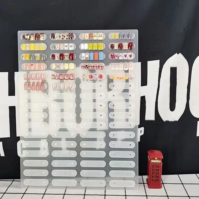 

Magnetic Nail Art Display Board Acrylic Nail Color Plate Magnet Nail Tips Display Stand Nail Art Sample Showing Shelf Salon Tool