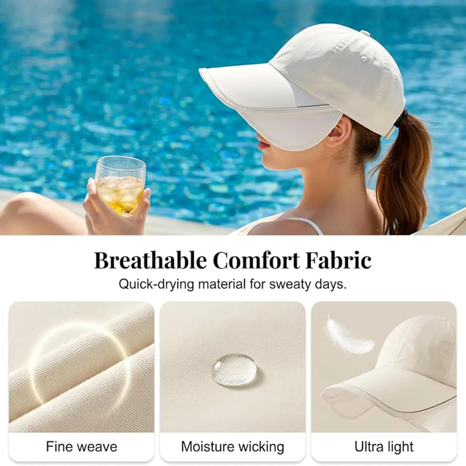 

Sun Visor Hat Lightweight Adjustable Breathable Cap Men Golf Hats For Cycling Fishing Camping Golfers Outdoor Sports Tennis