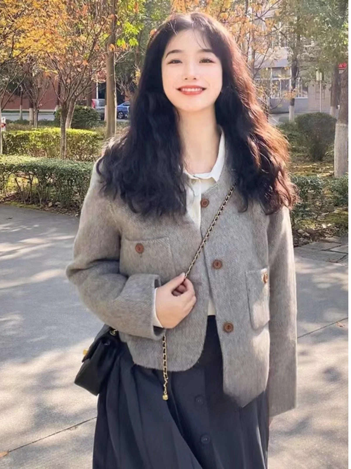 

ey ort Woolen Suit Jaet Women's Spring New Design Sensation Small Size Faionable Top Quali Luxury Straight Cut Pure...