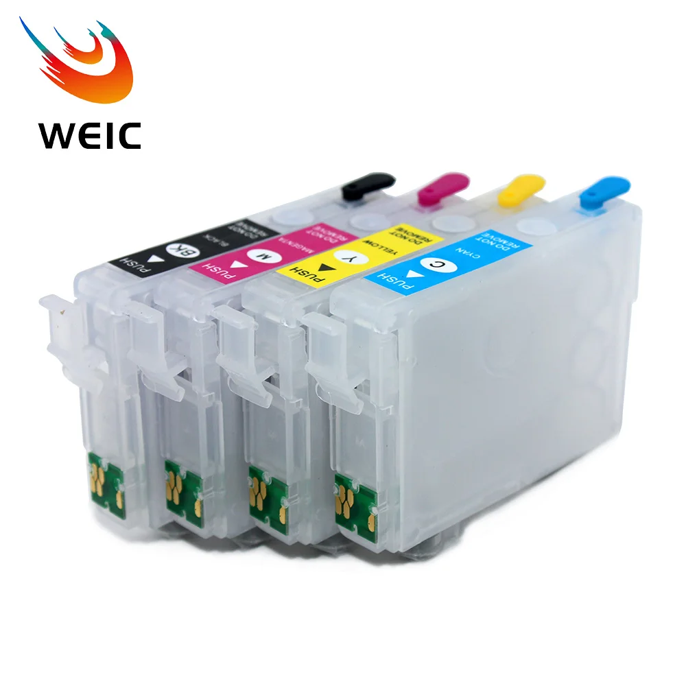 4Color 232 232XL Empty Refill Ink Cartridge with Chip For Epson WF2950 WF2930 XP4200 XP4205