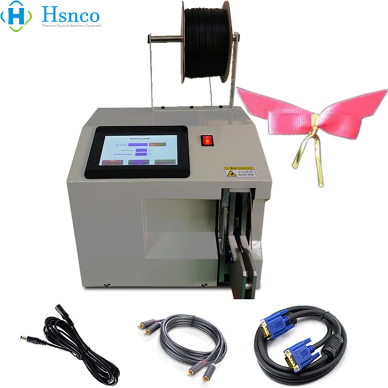 Electrical Touch Screen Wire Bundle Machine Twist Tie Wire Machine Cable Twisting Bundling Equipment Bread Bag Twist Tie Device