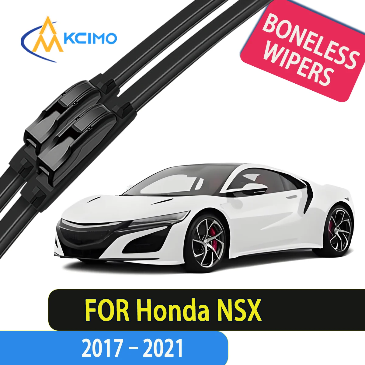 

2pcs Quality Windscreen Silent Rain Brush Suitable for Honda NSX NC1 2017-2021 Acura NSX (North America, China and Kuwait) Wiper