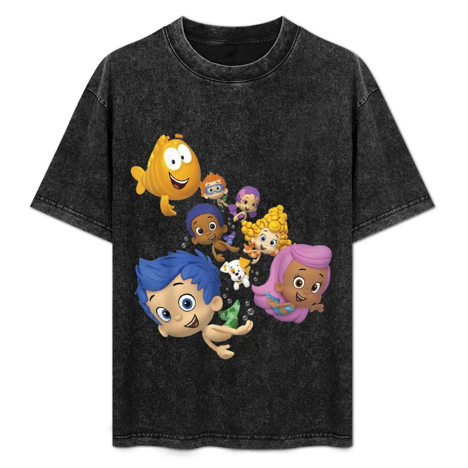 

Bubble Guppies Swimming T-Shirt Casual Soft Cotton Short Sleeve Tee
