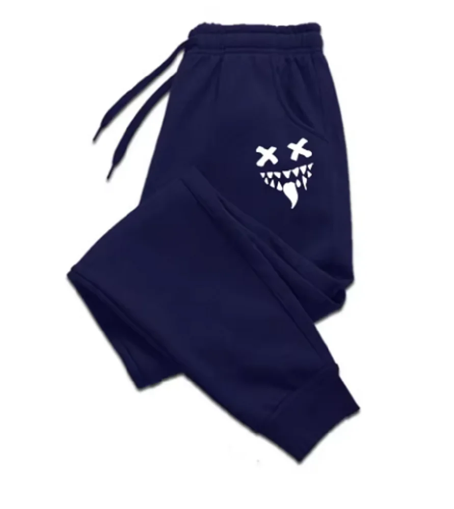

Men's Casual Pants Spring And Autumn Sports Pants Men's Running And Jogging Smiling Fitness Pants Fashionable Sports Pants
