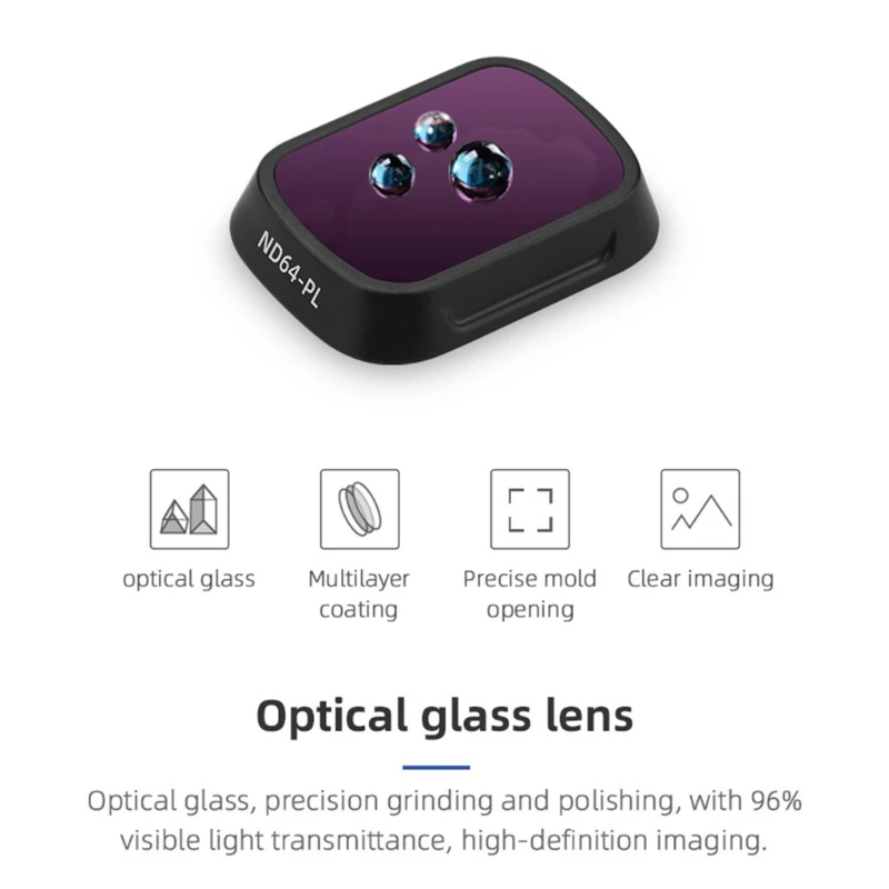 Untuk Mini 3 filter lensa kamera ND8PL ND16PL ND64PL ND32PL ND filter antigores Aksesori Quadcopter