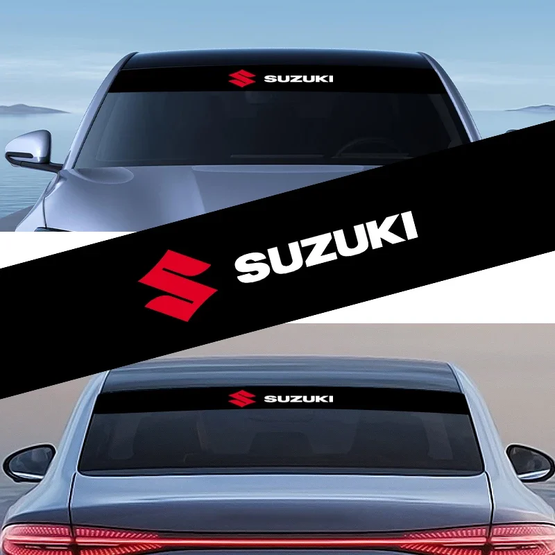 

Car Front Windshield Stickers Front and Rear Decorative Decals Sticker For Suzuki Swift Sport Jimny Grand Vitara Alto SX4 Across