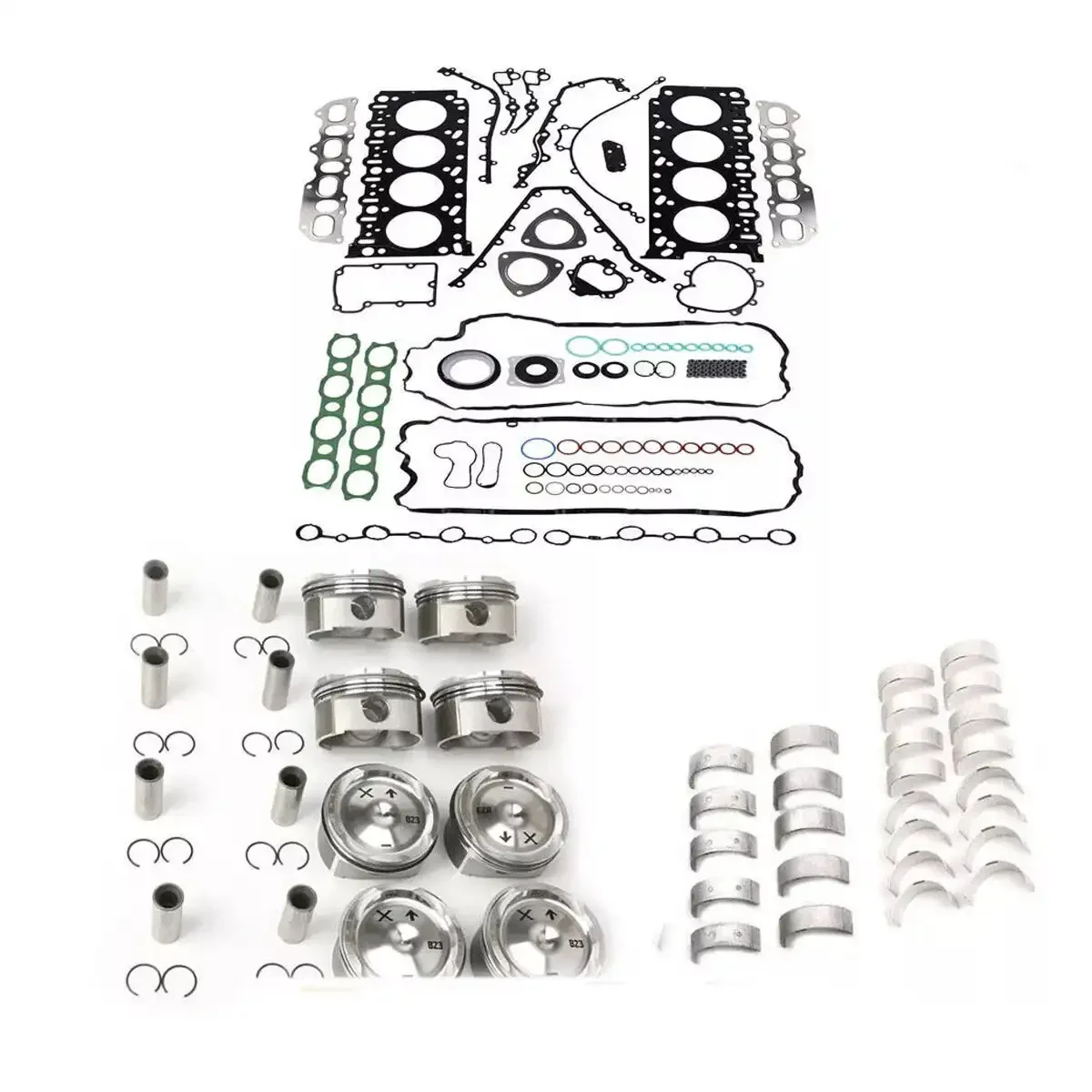 

Engine Rebuild Overhaul Pistons Bearing Shells Kit for Porsche Cayenne Turbo 4.5 M48.50