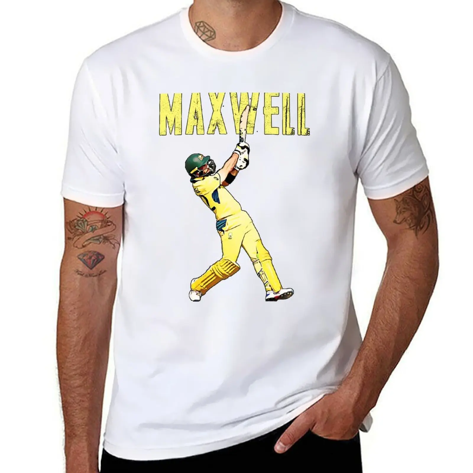

Glenn Maxwell - Batsman - Australia Cricket Player - T20 World Cup Cricket T-Shirt t shirts designer t shirt man plain T-Shirt