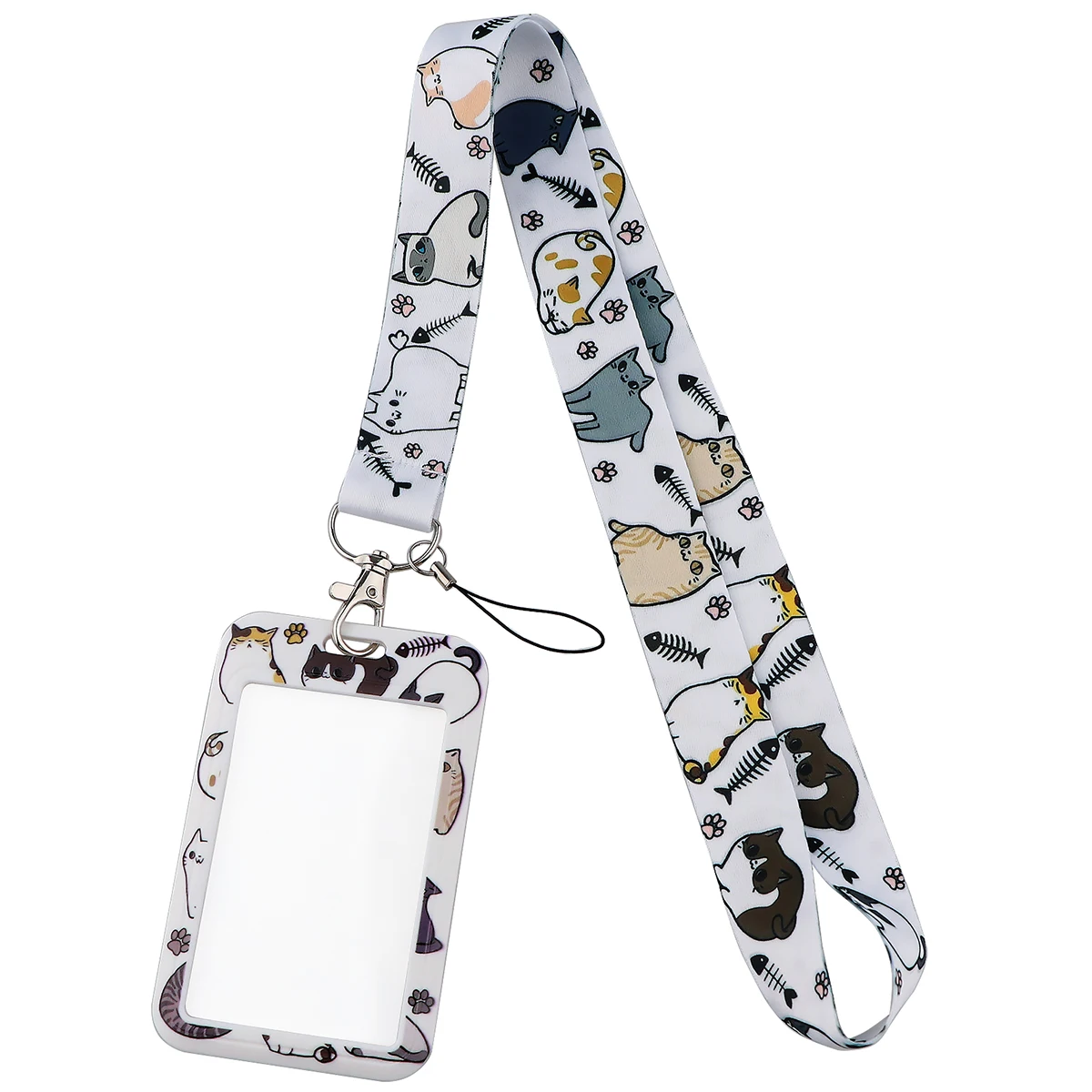 Kawaii Cat Cute Lanyards for Key Neck Strap For Card Badge Gym Keychain for Phone Key Holder DIY Hanging Rope Phone Charm Strap