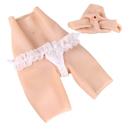 Men's silicone vaginal pants channels Fake vagina pants Drag Queen Crossdresser Vagina Underwear Vagina Panties Cosplay Sissy