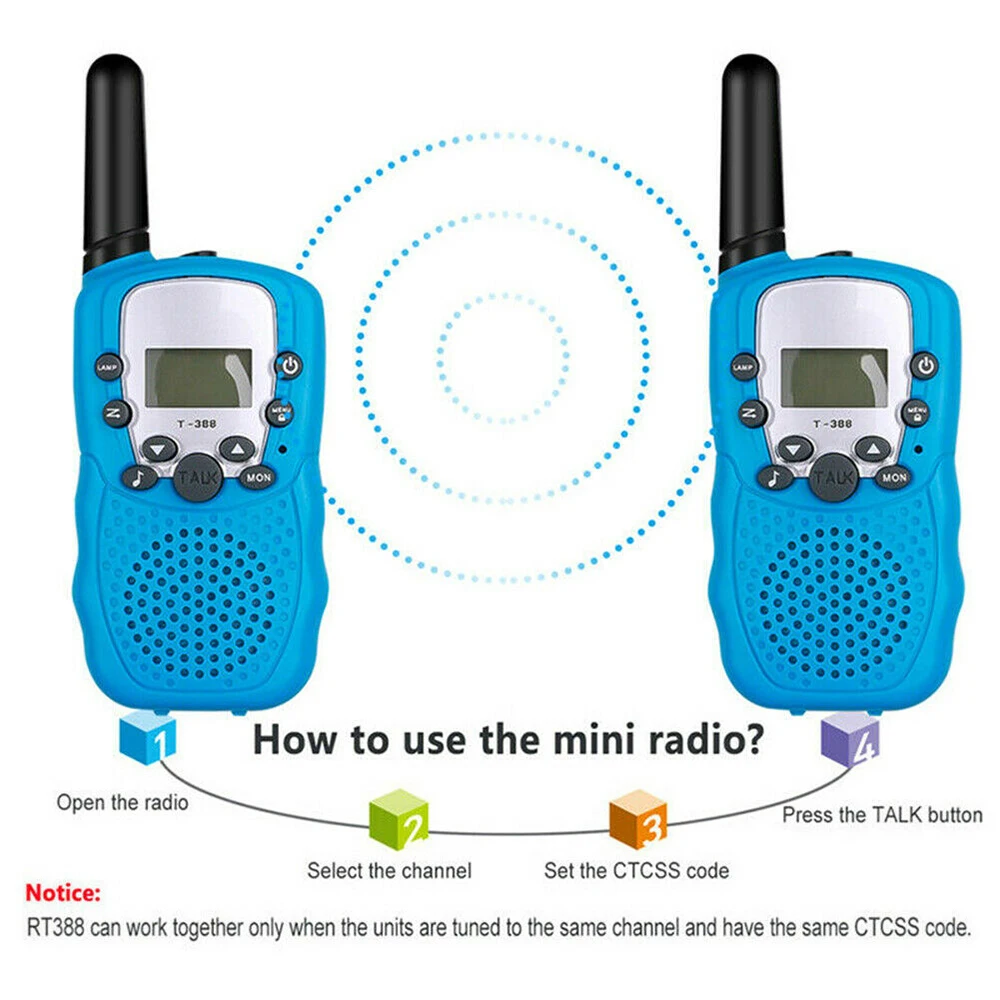 Child Handheld A Pair Digital Children's Radio Talkie BAOFENG T3 Toys for Boys Birthday Gifts UHF Walkie Talkie PMR FRS