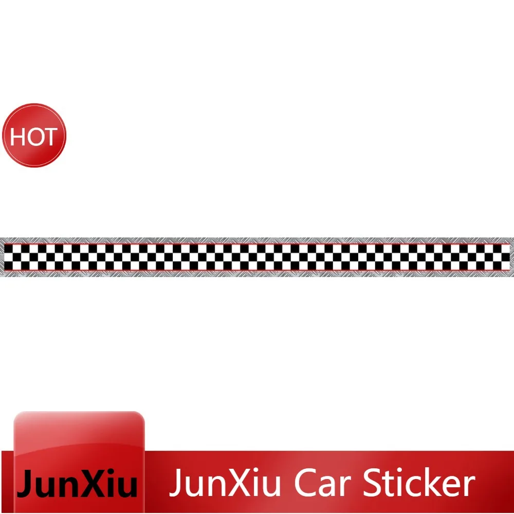 Vinyl Decal Band Checkered Stripes Red Motorcycle Helmet Scratch For Suitcase Self Adhesive Travel Accessories