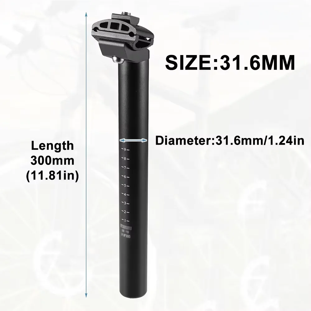 Fahrradsattelstütze 25,4/27,2/28,6/30,4/30,8/31,6mm Aluminiumlegierung Fahrrad-Sattelstütze Mountainbike-Sattelstange Rennrad-Sattelrohr