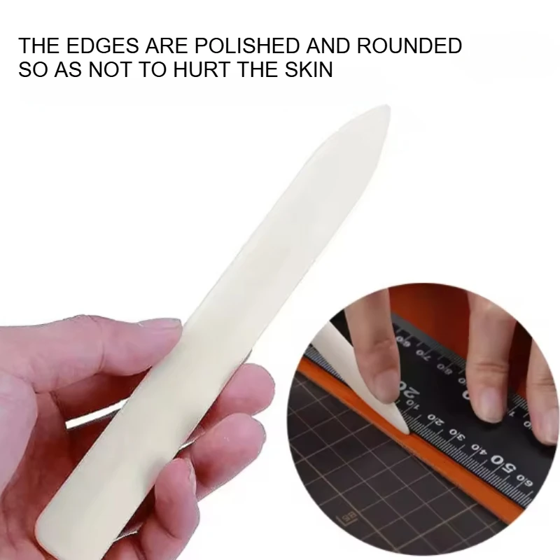 2/5 Pcs Bone Folder Paper Creaser Scoring Folding Tool Smooth Polished Edge For Bookbinding Scrapbooking Leather Craft Handmade