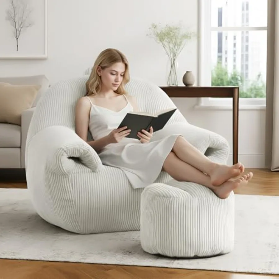 

Стулья-мешки для взрослых Кресло-мешок с подлокотниками Диван-мешок-мешок Удобное кресло с акцентом Вельветовые ленивые одиночные диваны с пеной f