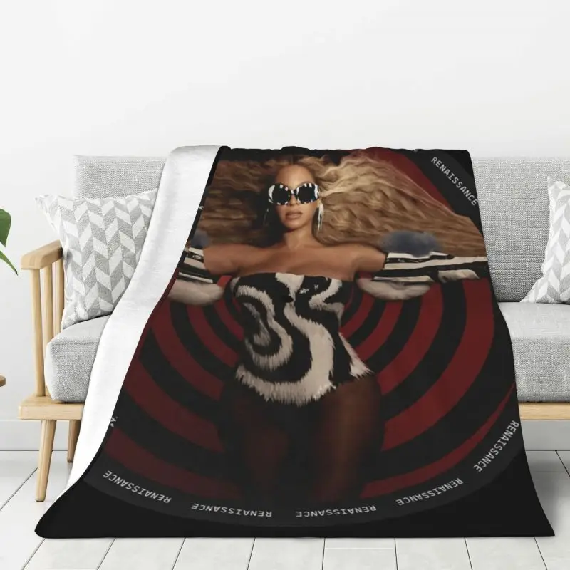 

Custom Beyonce Renaissance Tour Concert Movie Blankets Warm Flannel Throw Blanket for Bedroom Office Bedspreads