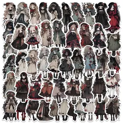 50pcs Gothic Cartoon Anime Vampire Girls Stickers For Luggage Notebook Laptop Water Bottle Waterproof Graffiti Vinyl Decals