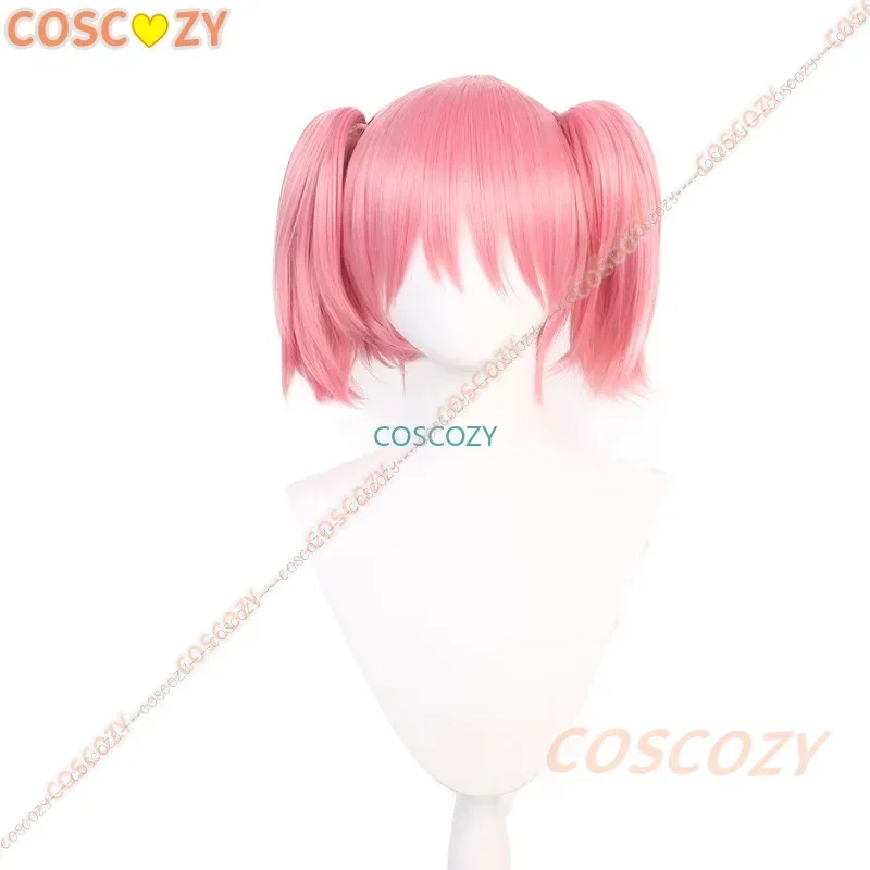 Anime Magical Girl Kaname Madoka Cosplay Costume Kawaii Lolita Party Carnival Pink Dress Short Wig Idol Puella Magi Madoka