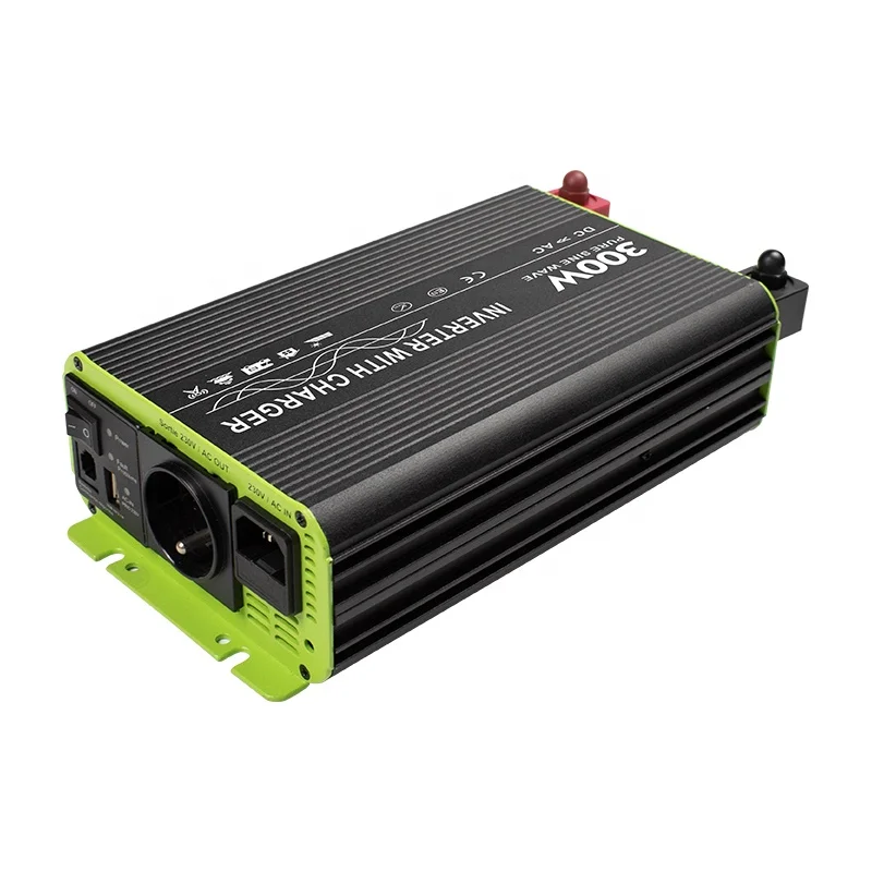 Portable UPS Inverter 12v 220v 300w Inverter  CE Single DC/AC Inverters 201 - 300w 90% 50/60hz Blue/black  KSC300P