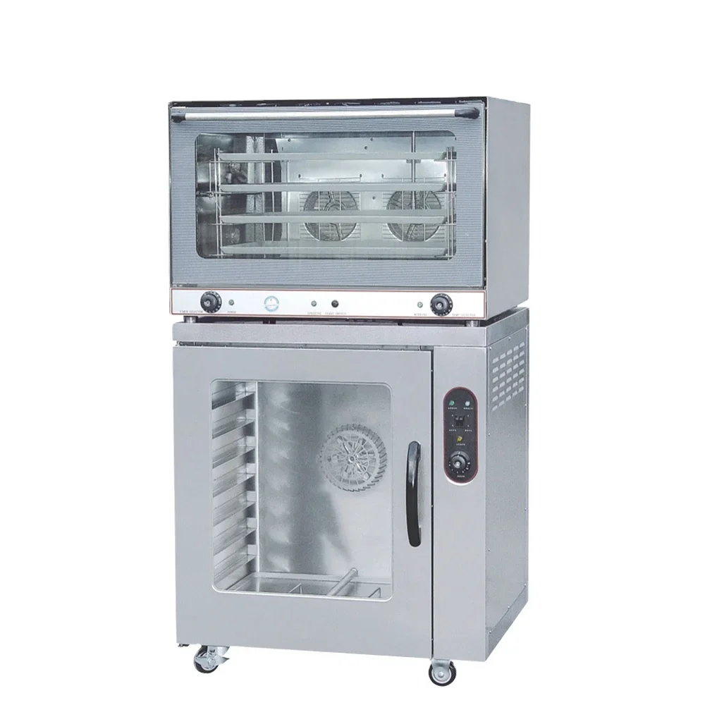 New Style Industrial Electric Bakery Convection Oven with Stainless Steel Proofer 220v for Restaurant and Food Shop Use