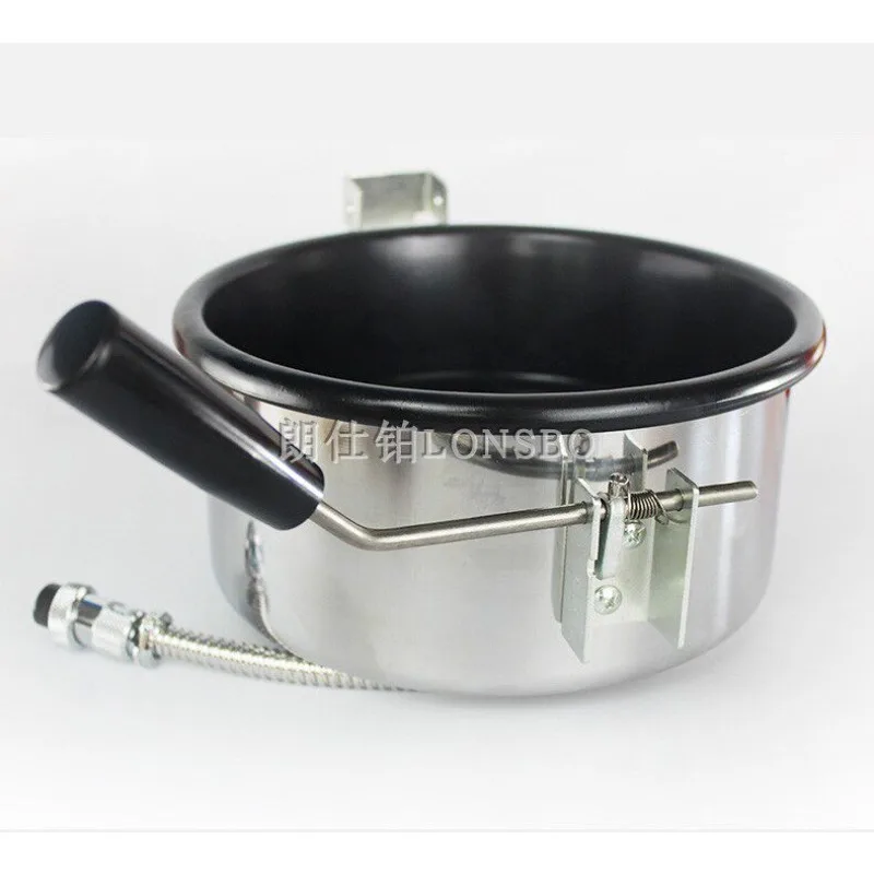 Commercial stainless steel shell popcorn pot, thickened anti scorching pot, non stick pot, popcorn machine pot