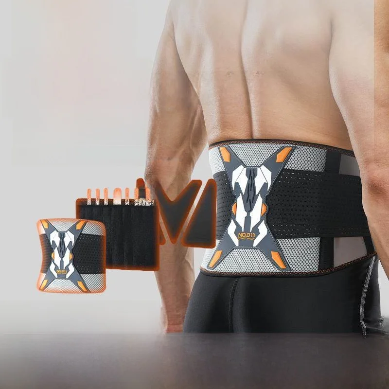 

Мужской спортивный пояс для поддержки талии, профессиональный, для фитнеса, бега, баскетбола, дышащий, для тренировок, с функцией утяжки живота