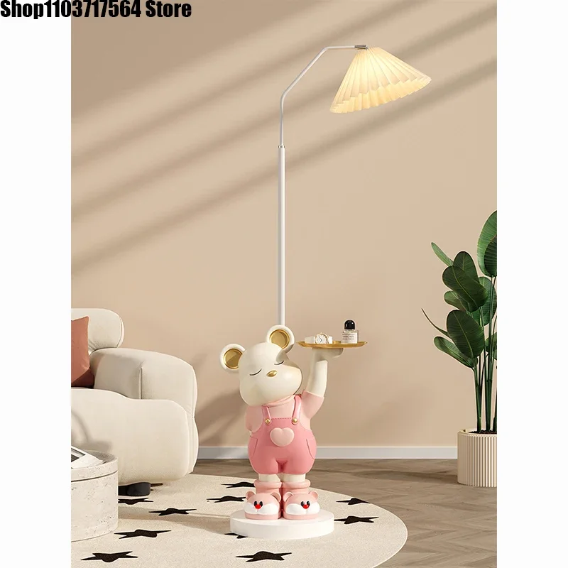 

Violent bear living room decoration large floor lamp decoration light luxury network red senior sense sofa TV cabinet