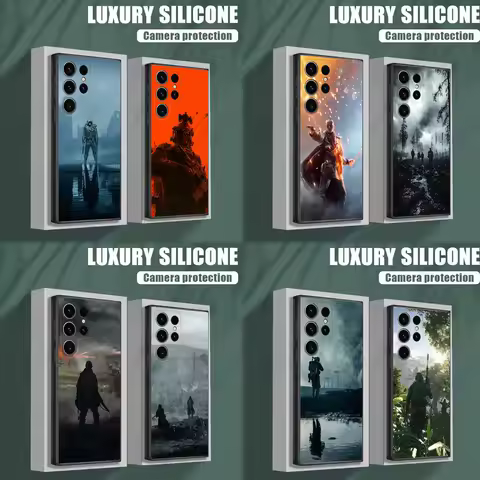 B-Battlefield 6 Game Phone Case For Samsung S25,S24,S23,S22,S21,S20,S10,Ultra,Plus,Lite,FE,Soft Silicone Black Cover