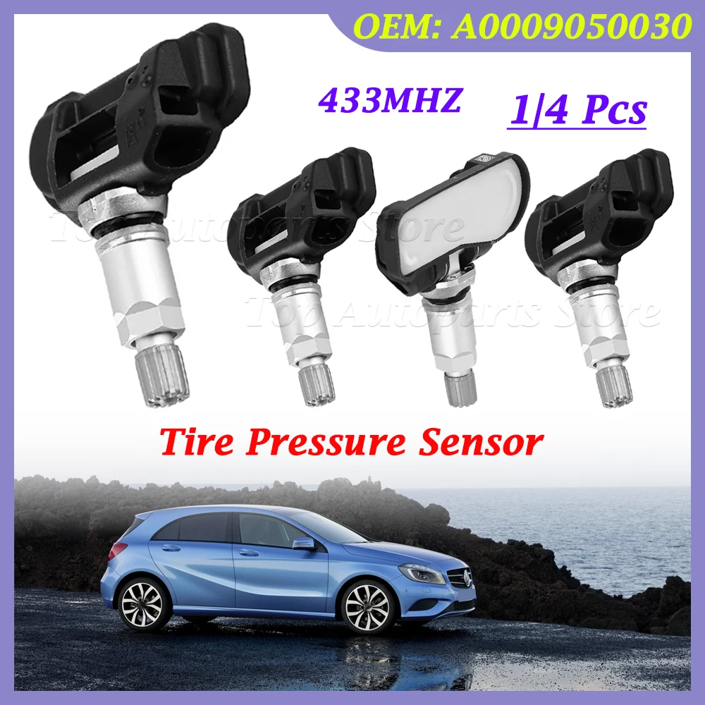 1/4 Pcs For Mercedes-Benz A C E G S Class W205 C205 W212 C253 X166 W166 R172 R231 W222 TPMS A0009050030 Tire Pressure Sensor