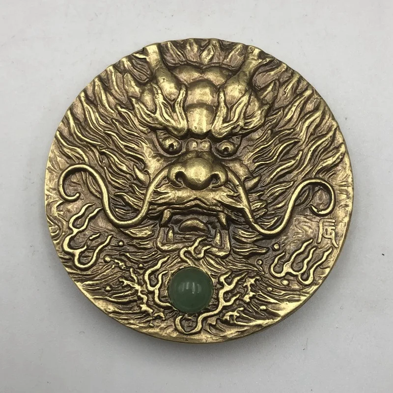 Twelve Animal Ornaments, Zodiac Dragon Plaque, Year of the Pig Large Bronze Seal, Antique Miscellaneous Home Decor