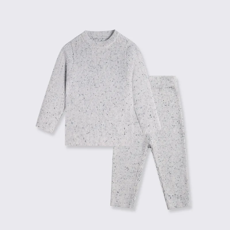 0-3T Newborn Kid Baby Boy Girl 2pcs Clothes Set Knit Pullover Top Sweater Set Pant Suit Casual Thick Warm Winter Two Piece Set