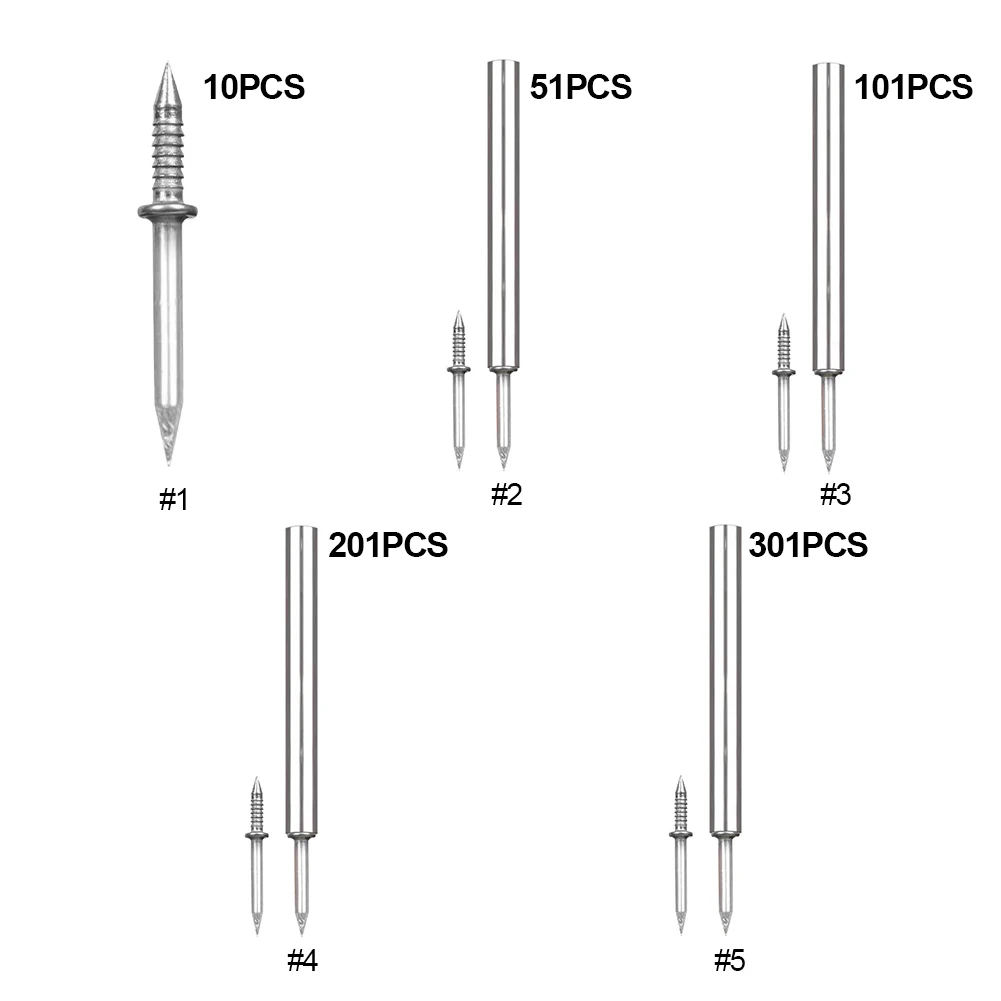 10/51/101pcs Double Head Nails Anti-Rust Seamless Nails Hard Threaded Seamless Nails Easy To Use Non-Marking for Skirting Boards