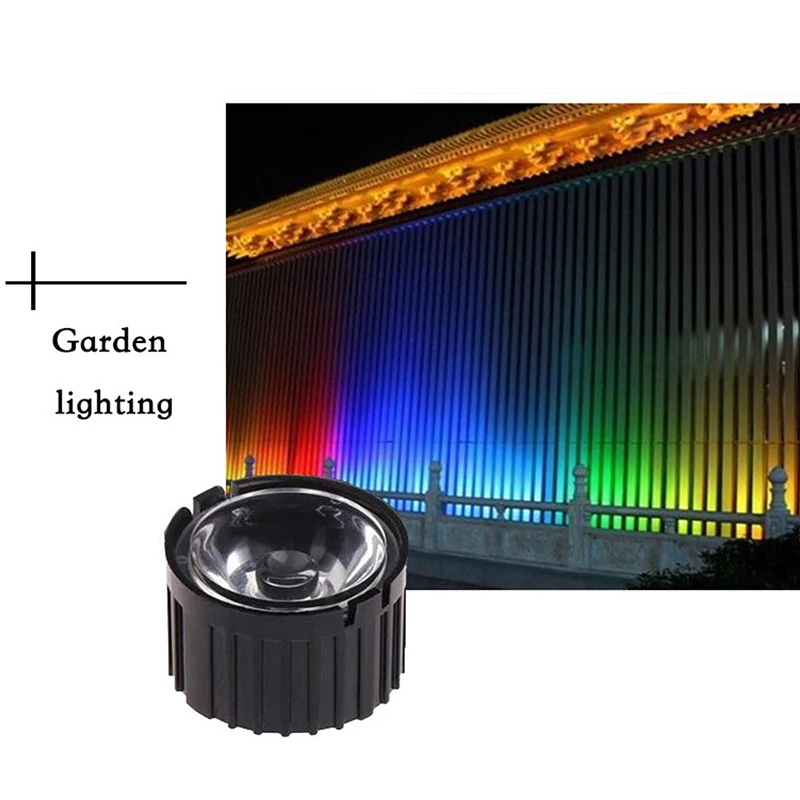 10Pcs High Power 1W 3W LED Lens 5/8/10/15/25/30/45/60/90/120 Degrees Reflector Collimator 20MM PMMA Acrylic Optical Lenses