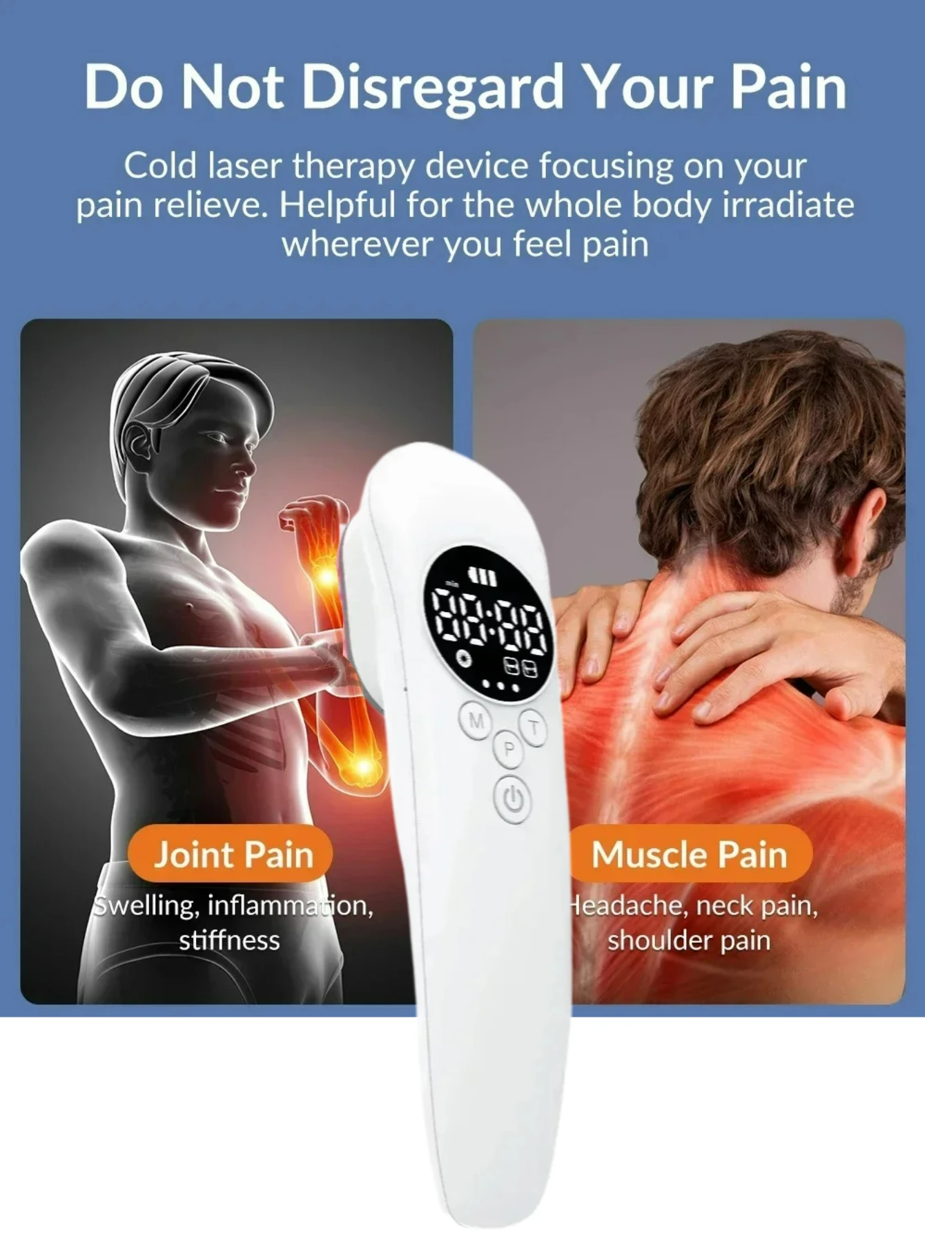 

Professional Laser Terapeutico Fisioterapia Profesional LLLT 650 880 Nm Cold Low Level Laser Therapy for Body Pain Relief