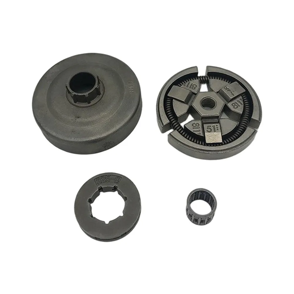 4Pcs Metal 8-Tooth Clutch Drum Sprocket Roller Bearing For HUNDURE 0.325 Repair Accessory Grey Color