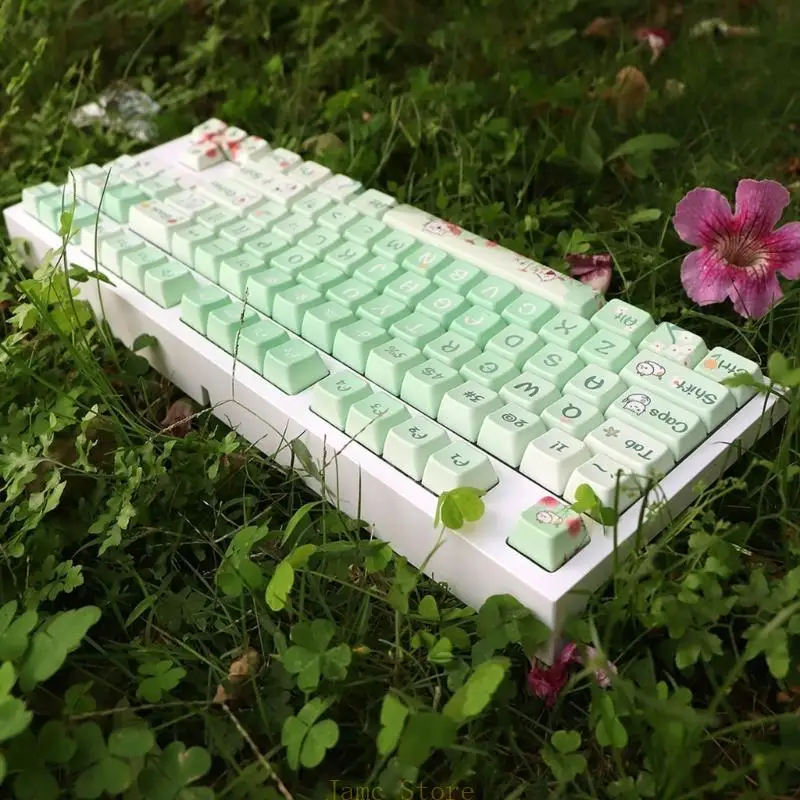 

LX0B Meow Star Man 145 Keys MDA Profile Keycaps PBT Dye SUB Key for Cherry MX Switch