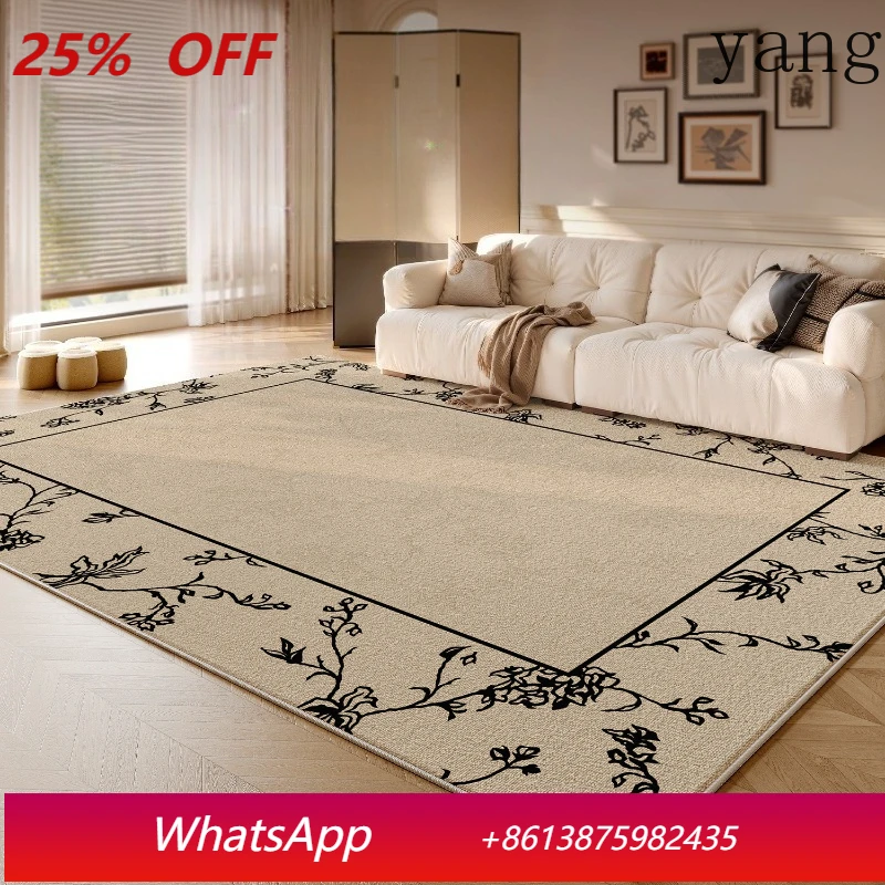 

LTT living room French retro leave-in washable antique waterproof and anti-fouling bedroom bedside floor mat