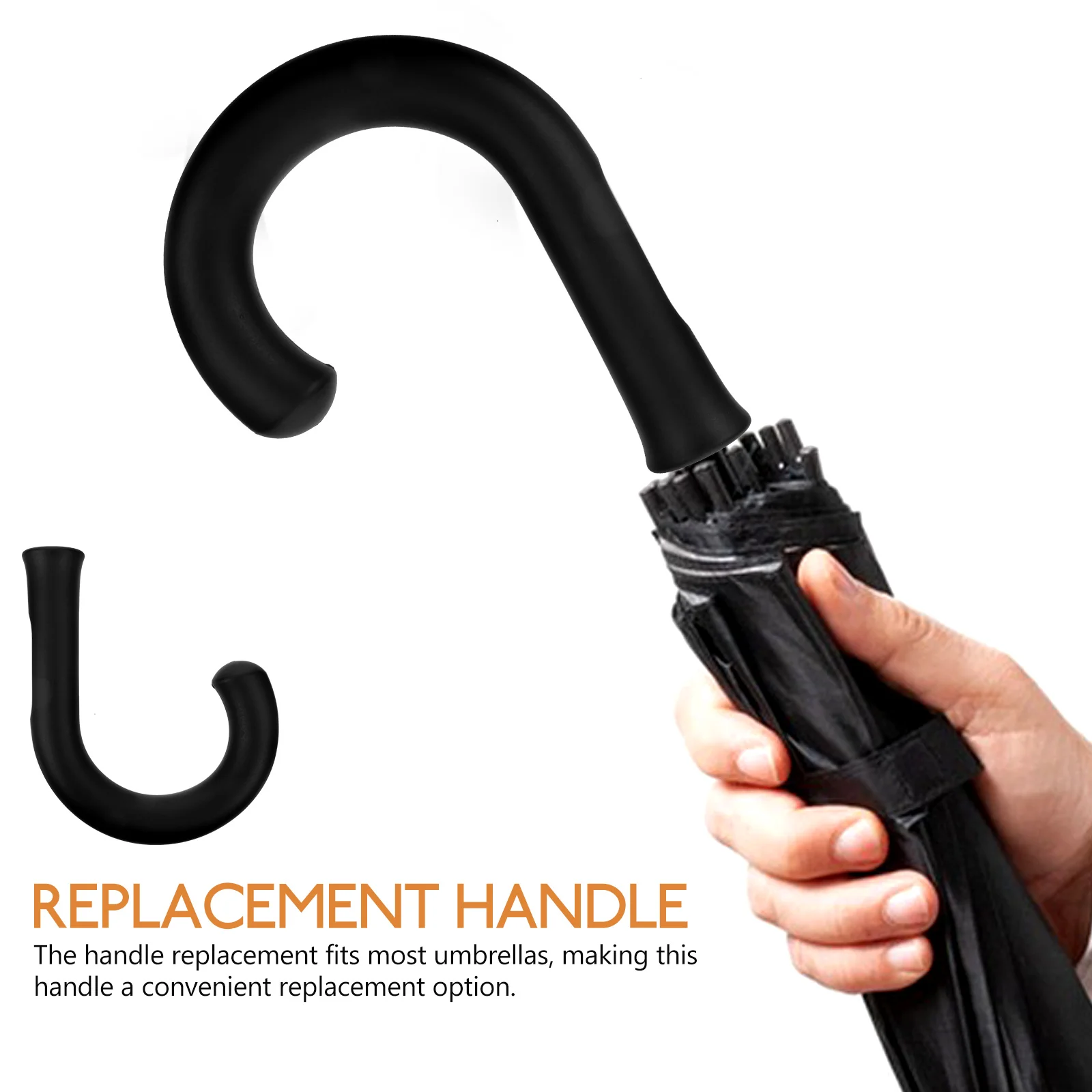 

Handle Replacement Replaceable Grip For Folding Travel Uv Umbrella Sturdy Comfort Replacement Handle Daily Use Rain Umbrella