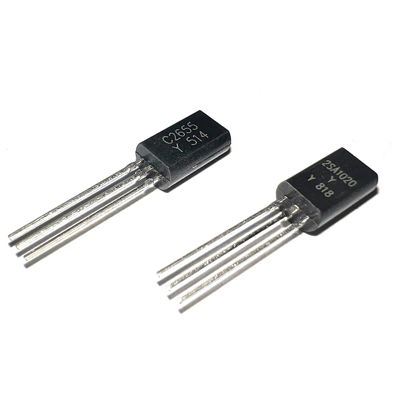 20pcs 2SA1020 Transistor TO-92L Package A1020 In-line 2A/50V Low Power 2655 Transistor 2SC2655