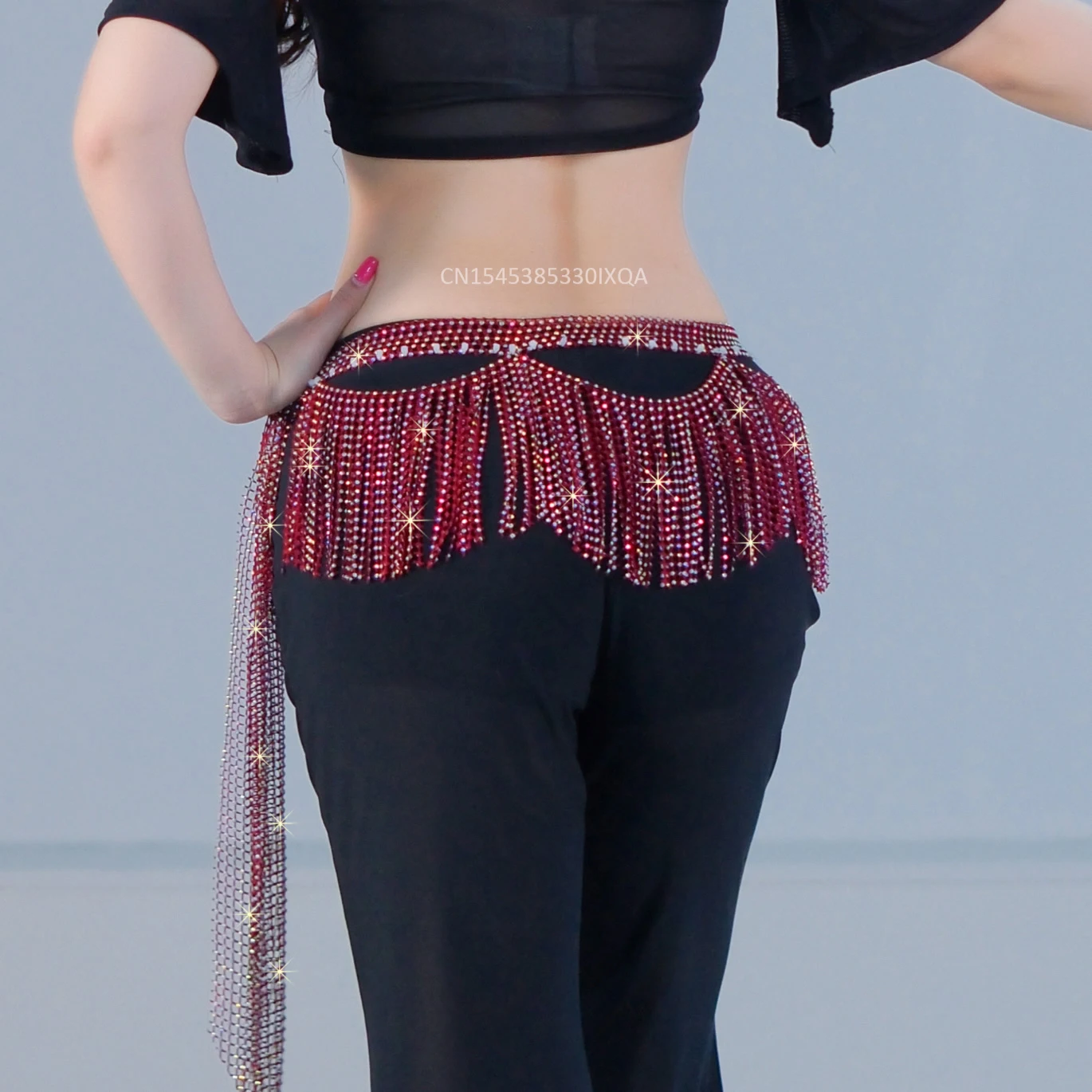 Oriental Dance Performance Accessories Waist Chain BellyDance Tassel Belt Women's Belly Dancing Practice Fringe Hip Scarf Adult - Image 6