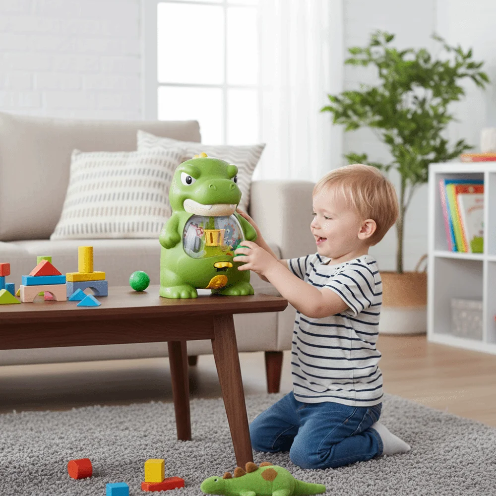

Parent-child Interaction Handheld Desktop Game Early Education Finger Ball Dinosaur Basketball Game Cute Shape Mini