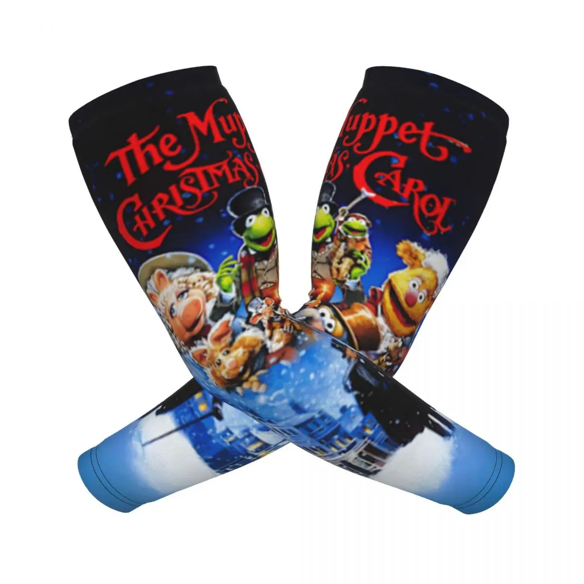 Muppet Рождественская керол рукава для мужчин и женщин защита от солнца и ультрафиолета татуировка прикрытие спорт охлаждение велосипед