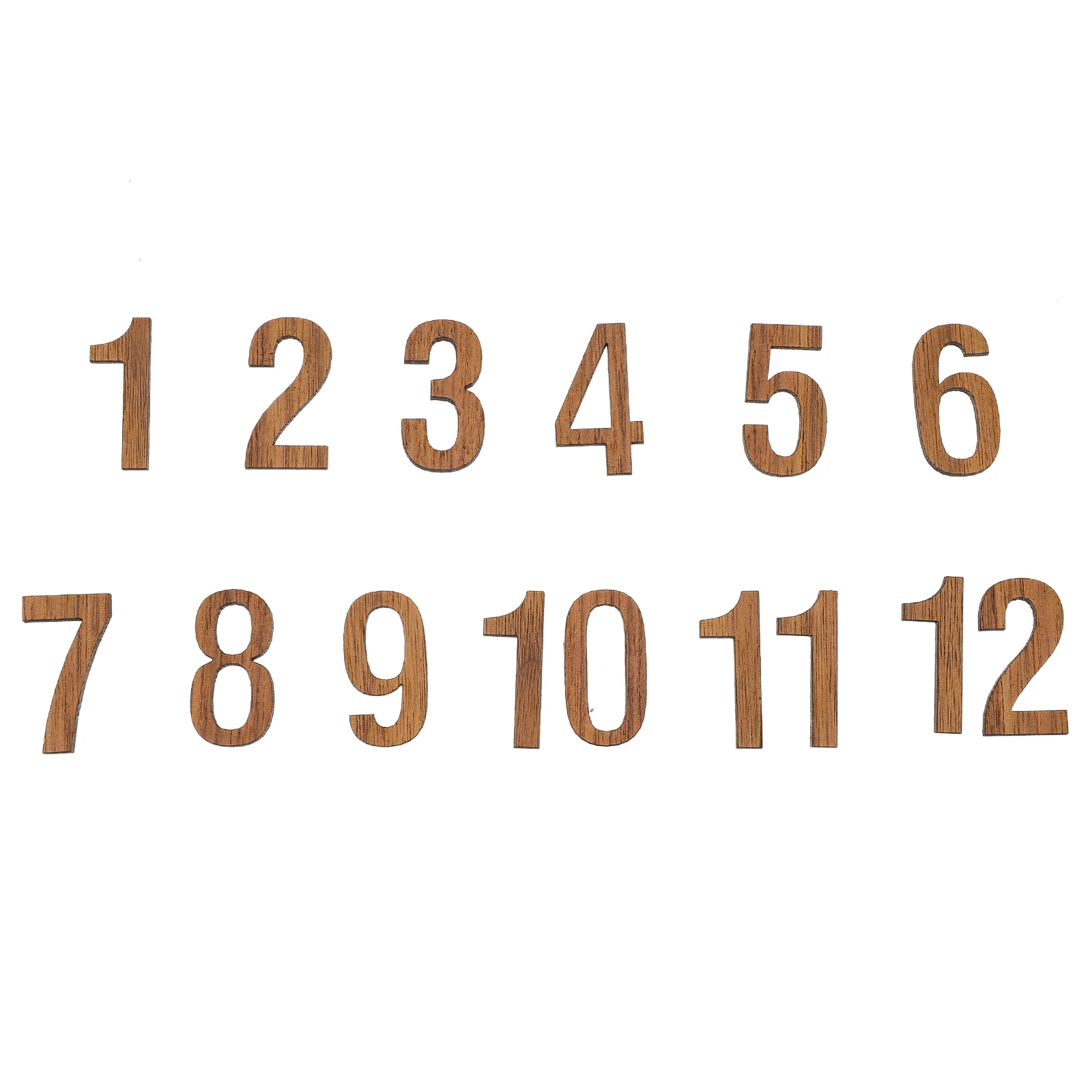 

12 Pcs Watch Face Accessories Bathroom Clocks Wall Movement Digital Numerals Numbers for Labels Miss